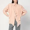 Stella Mccartney Ruffled Silk Long-sleeved Shirt In Pink