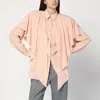 Stella Mccartney Oversized Draped Button-front Shirt In Pink