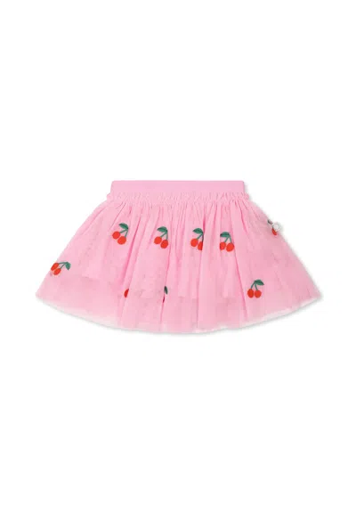 Stella Mccartney Babies' Pink Skirt For Girl With Cherries