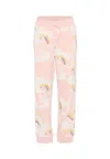 Stella Mccartney Pink Sweatpants For Girl With Unicorns In Pink