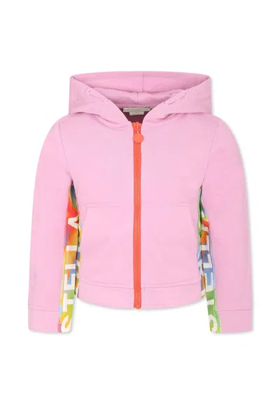 Stella Mccartney Kids' Pink Sweatshirt For Girl With Logo