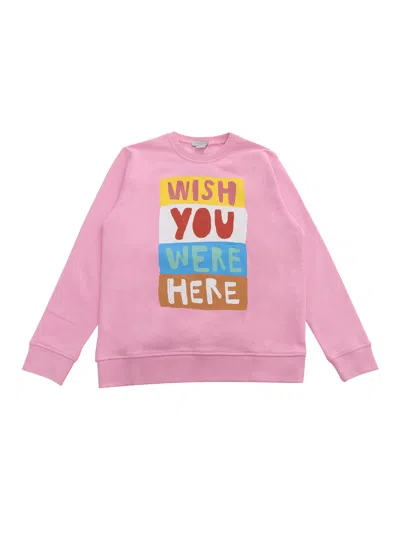 Stella Mccartney Kids' Pink Sweatshirt With Prints