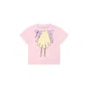 Stella Mccartney Printed Cotton Jersey T-shirt In Pink