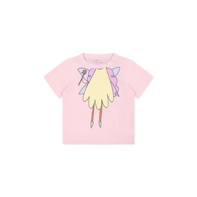 STELLA MCCARTNEY PINK T-SHIRT FOR BABY GIRL WITH FAIRY