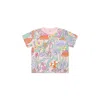 Stella Mccartney Pink T-shirt For Baby Girl With Flowers In Pink