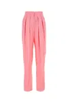 Stella Mccartney Pink Viscose Blend Wide-leg Pant In Pink