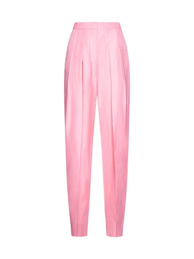 Stella Mccartney Pink Viscose Blend Wide-leg Pant