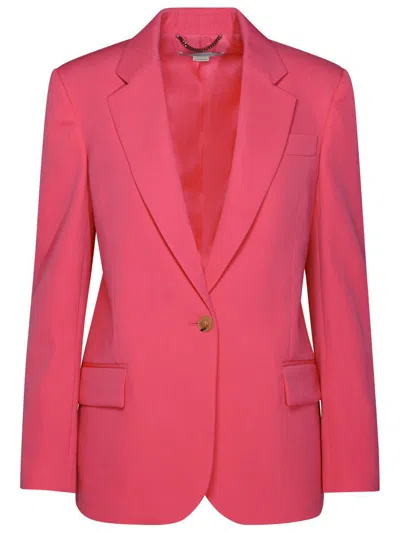 STELLA MCCARTNEY STELLA MCCARTNEY PINK WOOL BLAZER