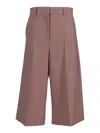 Stella Mccartney Pink Wool Pants In Pink