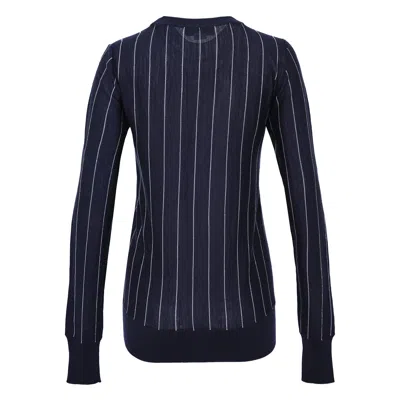 Stella Mccartney Pinstripe Light Knit Jumper In Blue