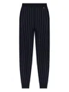 Stella Mccartney Pinstripe-pattern Track Pants In Blue