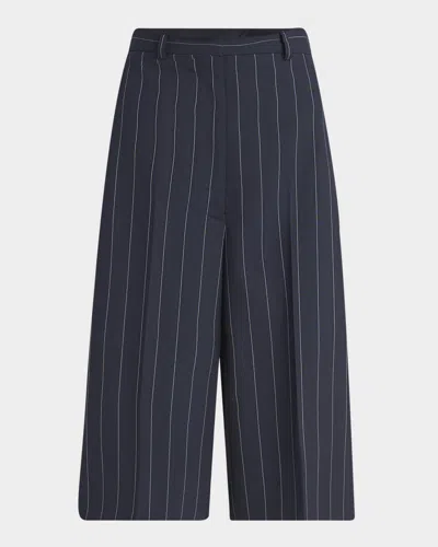 STELLA MCCARTNEY PINSTRIPE WIDE-LEG CULOTTES