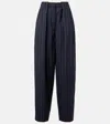Stella Mccartney Pinstripe Wool Tapered Pants
