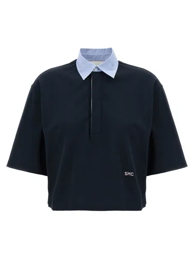 Stella Mccartney Piqué Cotton Polo In Black