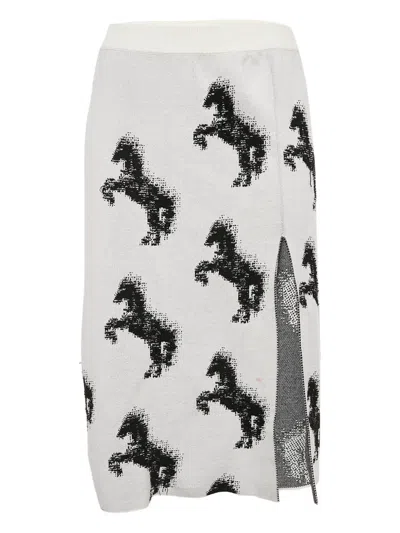 Pre-owned Stella Mccartney Pixel Horse Skirt