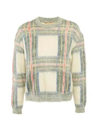 Pre-owned Stella Mccartney Plaid Jumper In White