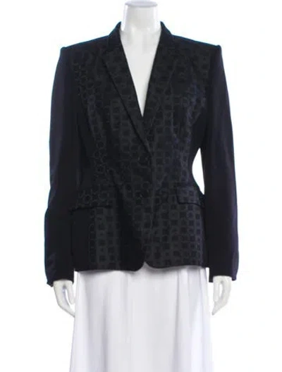 Pre-owned Stella Mccartney Plaid Print Blazer In Black