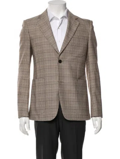Pre-owned Stella Mccartney Plaid Print Blazer In Neutrals