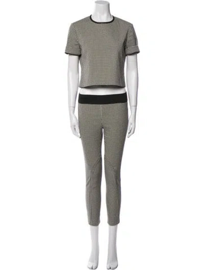 Pre-owned Stella Mccartney Plaid Print Pant Set In Multi