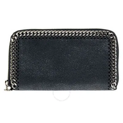 STELLA MCCARTNEY STELLA MCCARTNEY BLACK FALABELLA CONTINENTAL WALLET