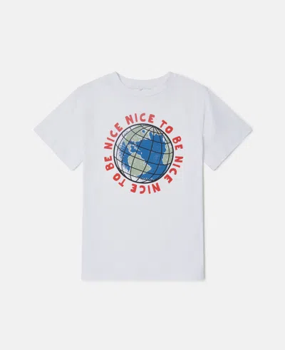 Stella Mccartney Kids' Planets Graphic T-shirt In White
