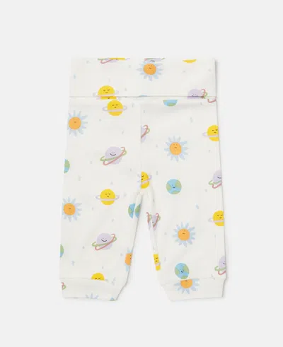 Stella Mccartney Planets Print Leggings In Neutral