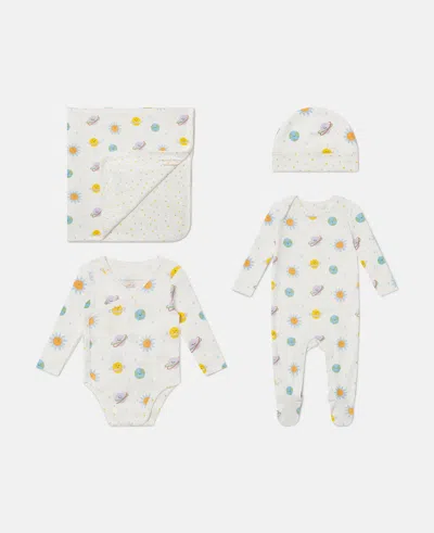 Stella Mccartney Planets Printed Romper In White