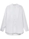 Stella Mccartney Plastron Shirt In Pure White