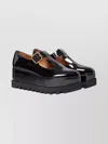 Stella Mccartney Platform Ballet Shoes Chunky Heel In Black