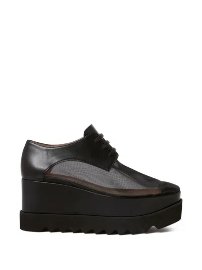 Stella Mccartney Platform Derby Shoes In Black