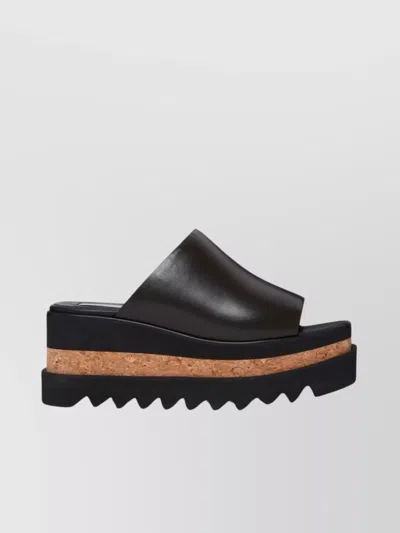 STELLA MCCARTNEY PLATFORM MULES WITH CORK MIDSOLE AND VEGEA