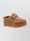 Stella Mccartney Sneak-elyse Platform Loafer Slippers Pecan In Brown