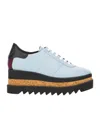 Stella Mccartney "sneak Elyse" Wedge Sneaker In White