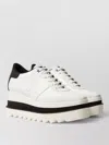 Stella Mccartney White Sneak-elyse Platform Sneakers In Multi