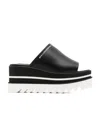 Stella Mccartney Black Sneak-elyse Platform Mules In Black