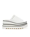 Stella Mccartney Sneak Elyse Clogs With Plateau In White