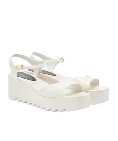 STELLA MCCARTNEY PLATFORM SQUARE-TOE SANDALS