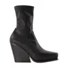 Stella Mccartney Platform Synthetic Leather Heel Boot In Black