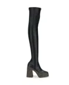 Stella Mccartney Platform Thigh-high Boots In Black