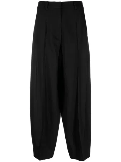 Stella Mccartney Pleat-detail Tailored Trousers In Black
