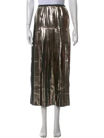 Pre-owned Stella Mccartney Pleated Accents Midi Length Skirt In Multi