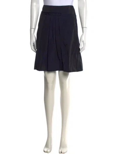 Pre-owned Stella Mccartney Pleated Accents Mini Skirt In Black