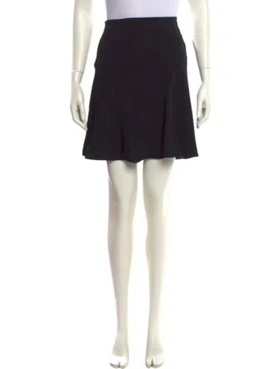 Pre-owned Stella Mccartney Pleated Accents Mini Skirt In Black