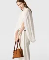 Stella Mccartney Pleated Baloon Sleeve Top In White