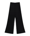 Stella Mccartney Pleated High-rise Wide-leg Wool Trousers In Black