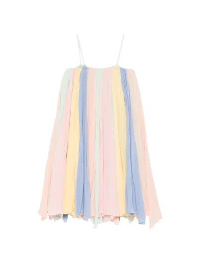 Stella Mccartney Kids' Pleated Dress In Pink