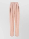 Stella Mccartney Pleated Front High-waisted Wide-leg Pant In Pastel