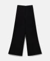 STELLA MCCARTNEY PLEATED HIGH-RISE WIDE-LEG WOOL TROUSERS