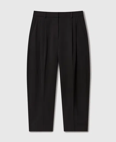 Stella Mccartney Pleated High-rise Wool Pants In Black