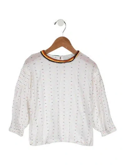 Pre-owned Stella Mccartney Babies' Pleated Long Sleeve In White
